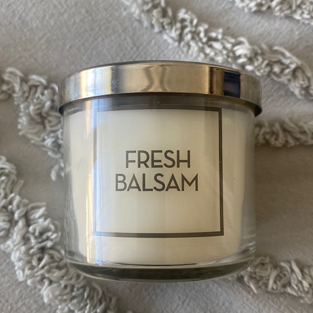 Bath & Body Works Fresh Balsam Test Candle